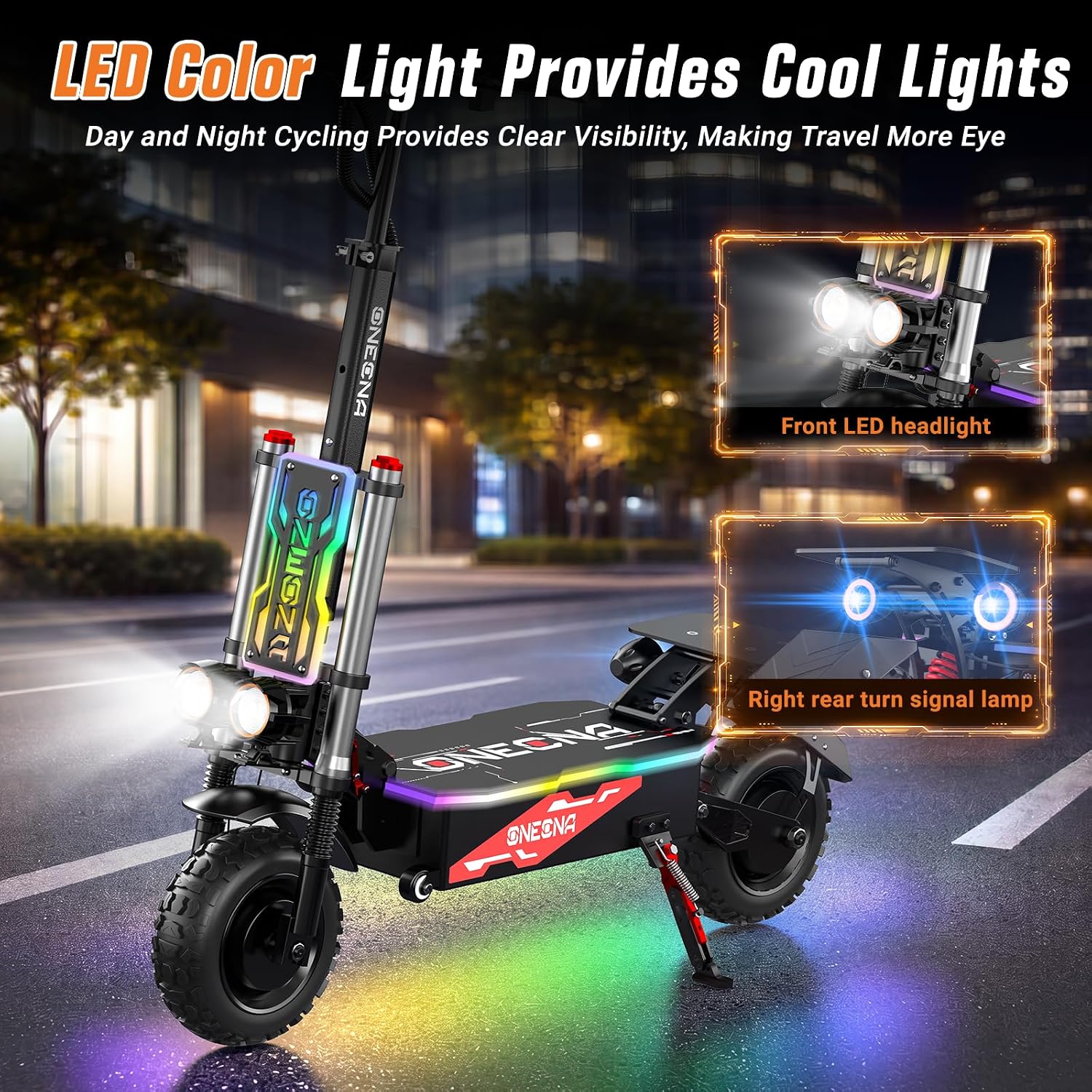 ONECNA GT8PRO Adult Electric S - огляд і ціна 60V 5600W Dual Motor Electric Scooter