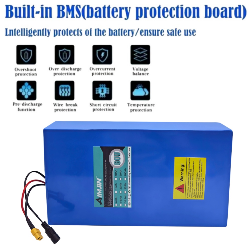 16S8P 1000W-3000W 60V 30Ah Hig - огляд і ціна 60V 30Ah Electric Scooter Battery