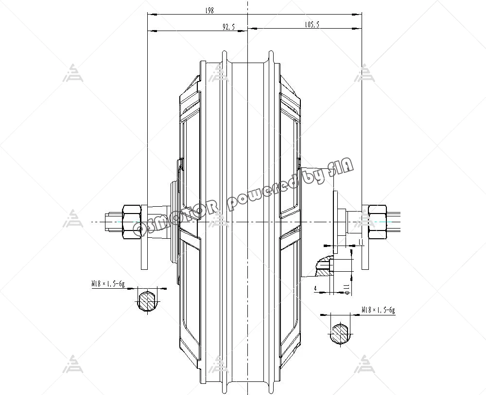 QSMOTOR QS273 V3 8000W 72V Hub - огляд і ціна Qs273 Hub Motor 8000W 72V