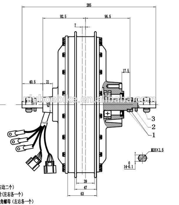 3/3.5T 4T 5T QS273 V3 V4  8KW  - огляд і ціна Qs273 Hub Motor 8000W 72V