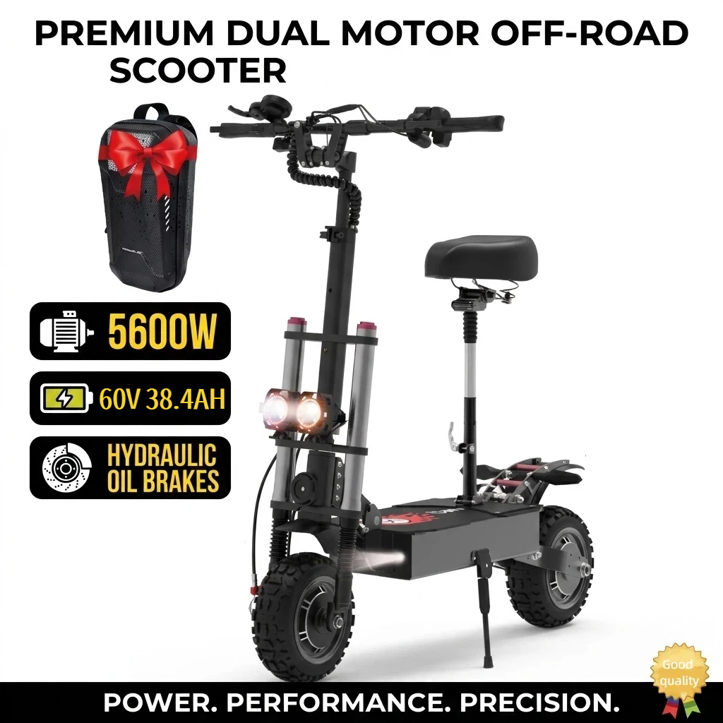 Electric Scooter for Adults, 5 - огляд і ціна 60V 5600W Dual Motor Electric Scooter